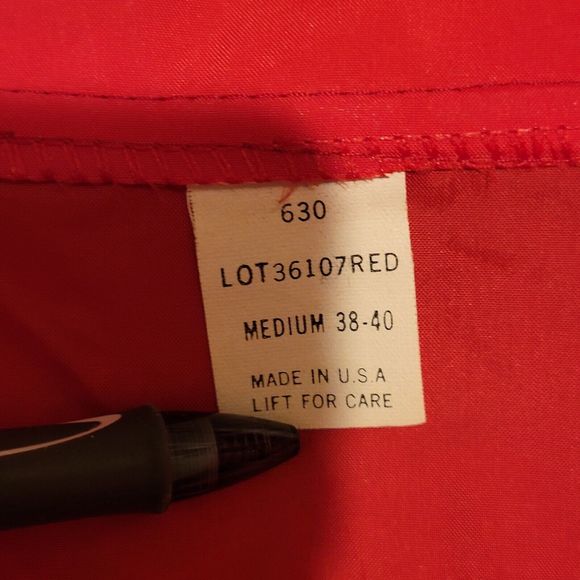Vintage Ligon Nationwide Mens Red Medium Snap Button Pullover Jacket Made In USA - Picture 4 of 12